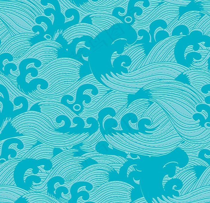 波浪底纹图片cdr矢量模版下载