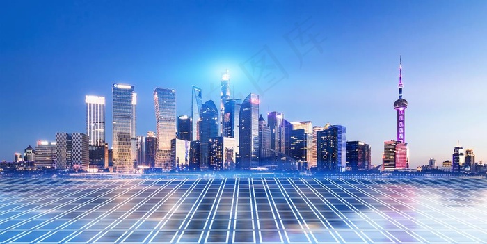 科技城市背景图片
