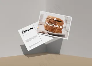 明信片样机图片