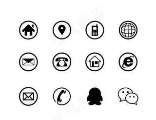 电话地址标志图片