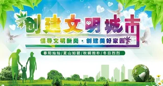 创建文明城市图片