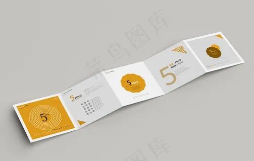 五折页设计图片