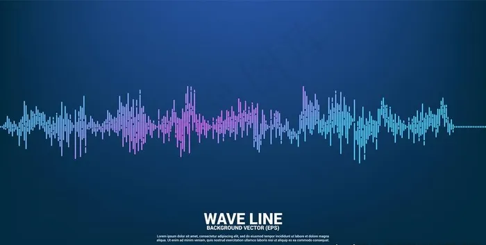 声波背景图片ai矢量模版下载