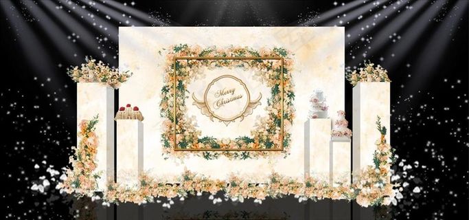 五一迎宾婚礼效果图图片