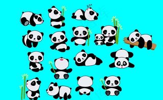 可爱熊猫图片