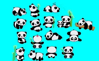 可爱熊猫图片