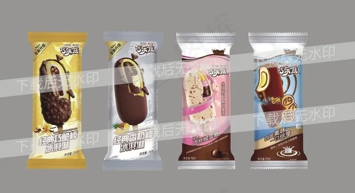 巧乐兹经典巧脆棒冰淇淋图片cdr矢量模版下载