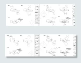 高低箱床安装图图片