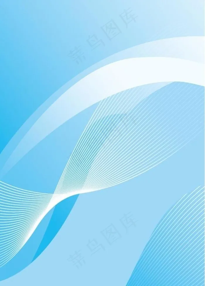 蓝色线条图片ai矢量模版下载
