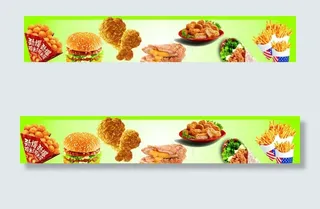 汉堡海报 小吃图片