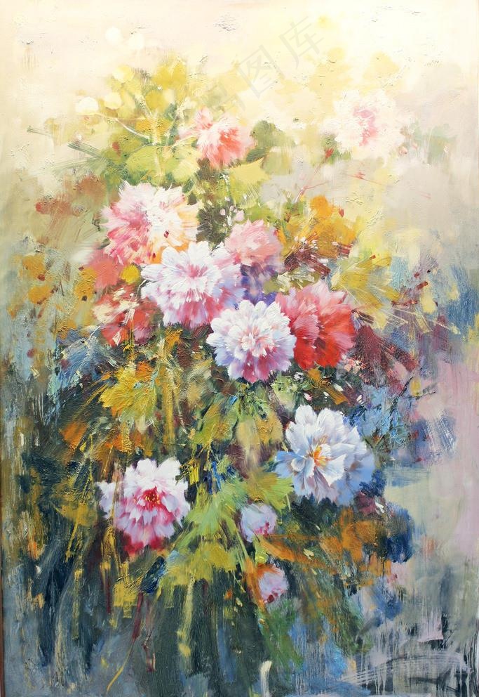 花卉油画图片