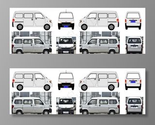 五菱之光面包车标准模型图片