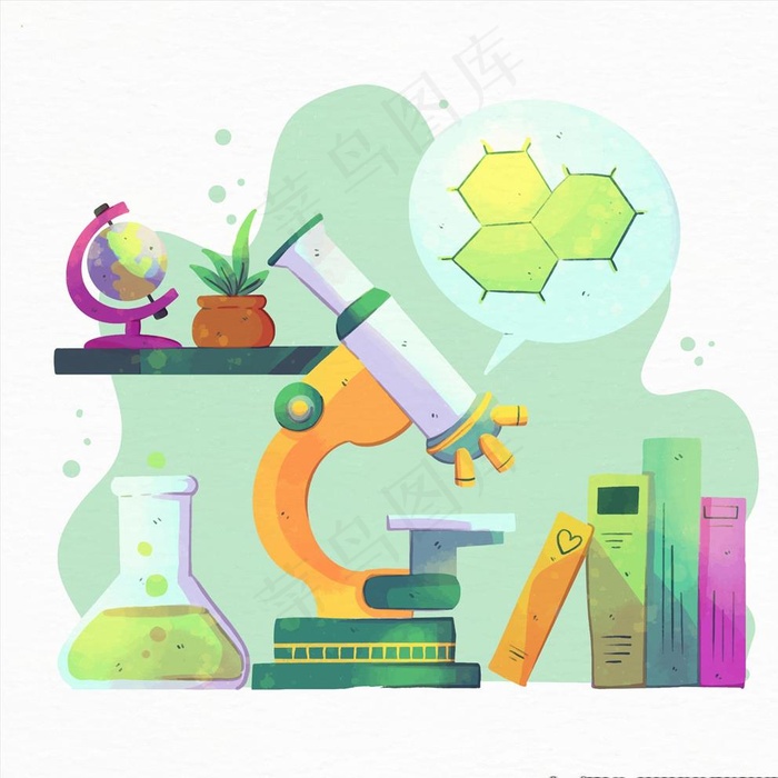 化学实验图片ai矢量模版下载