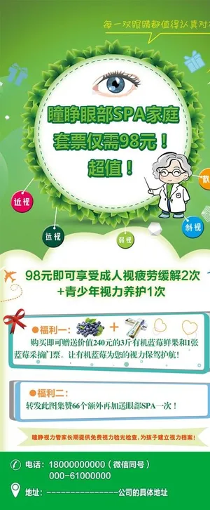 视力展架图片