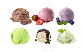 冰淇淋球图片