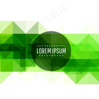 绿色三角形背景图片