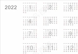 2022 年 日历 月历 年历图片