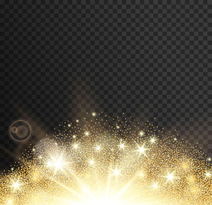 金光闪耀的元素图片