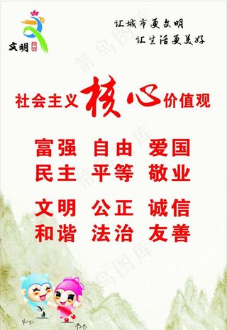 文明毕节*核心价值观图片