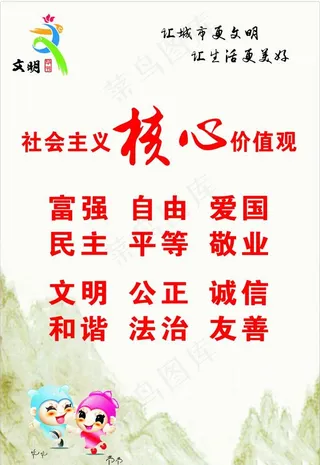 文明毕节*核心价值观图片
