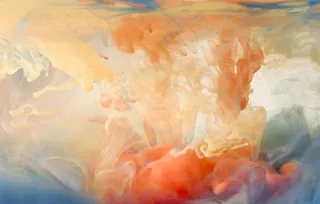 彩色水墨画图片