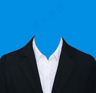 黑白正装证件照图片