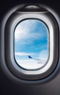 飞机窗口图片