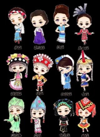 少数民族少女图片