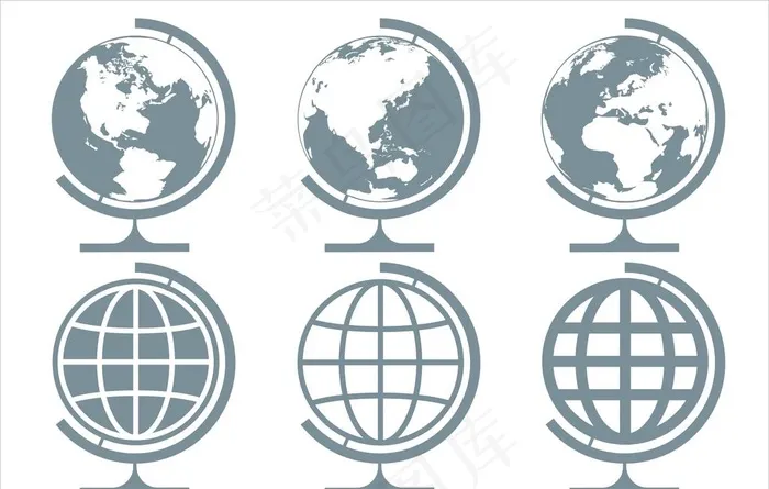 地球仪矢量图图片cdr矢量模版下载