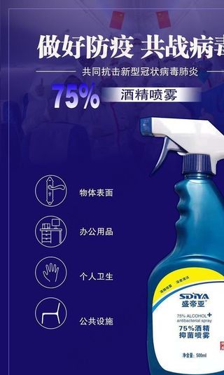 酒精消毒喷雾图片