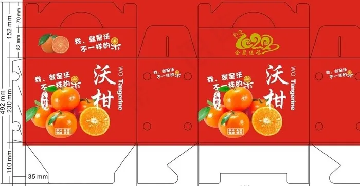 水果包装 外包装  礼品盒图片cdr矢量模版下载
