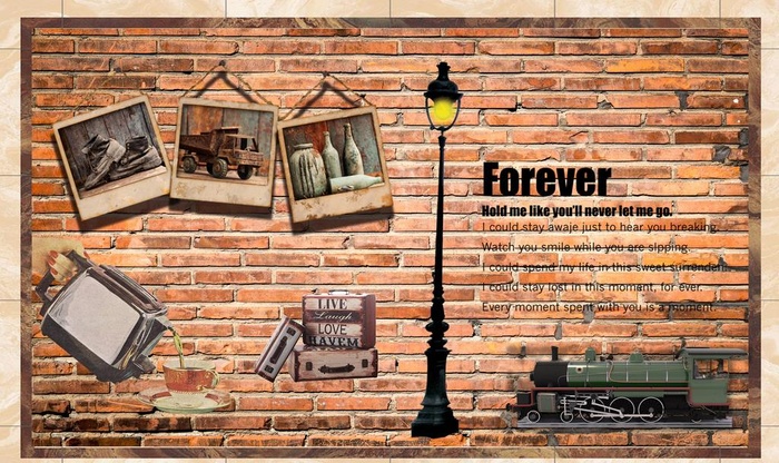 复古背景墙图片