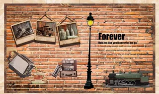 复古背景墙图片