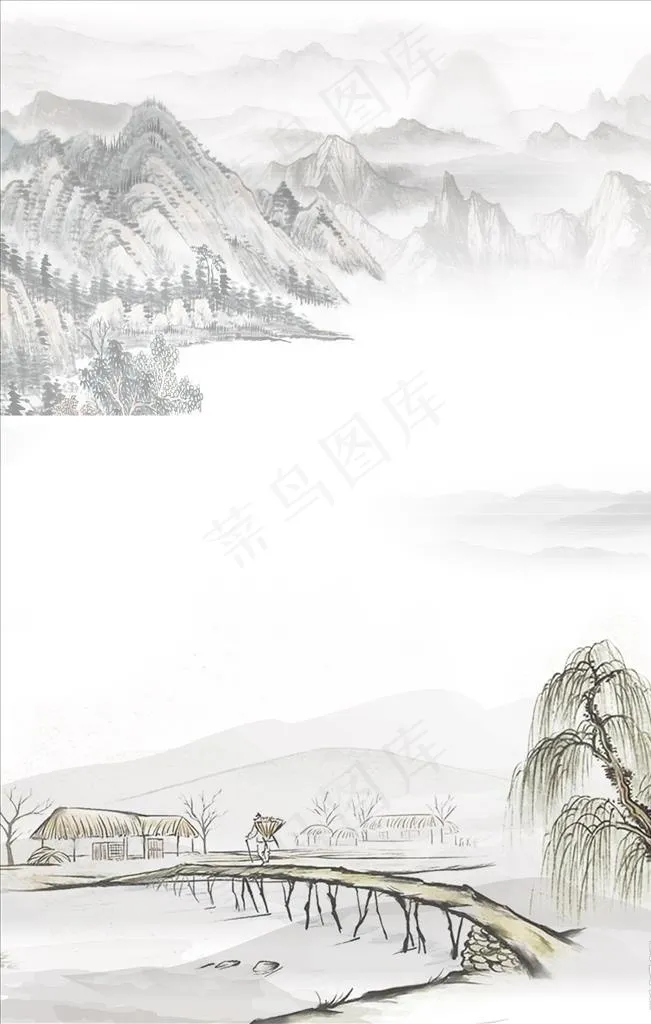 中国风背景图片(3543X5315(DPI:150))psd模版下载