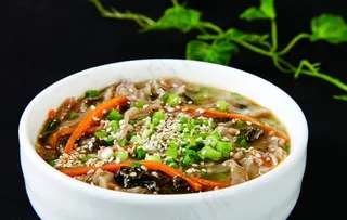 芝麻叶杂面条图片