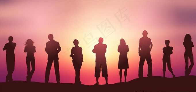 人物剪影图片