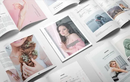 画册杂志样机图片