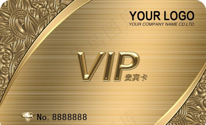 VIP卡图片psd模版下载
