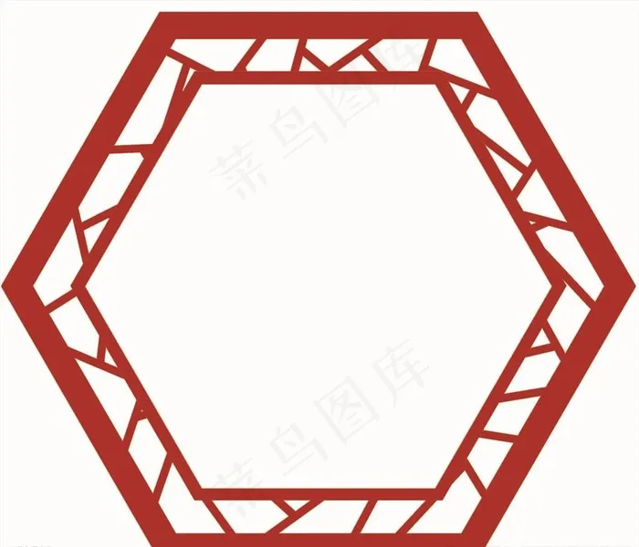 异形六边形图片psd模版下载