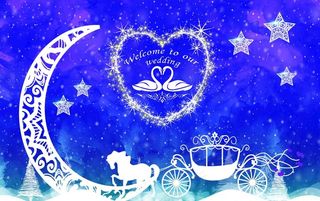 蓝色婚礼主背景图片