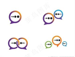 聊天对话图标图片