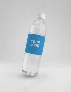 矿泉水瓶子模型样机图片