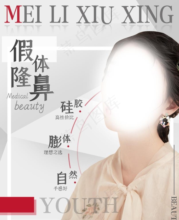 整形美容隆鼻图片(750X950(DPI:72))psd模版下载