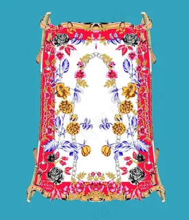 大牌 方巾 丝巾 数码印花 迷图片