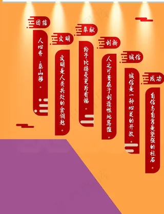 企业文化墙图片