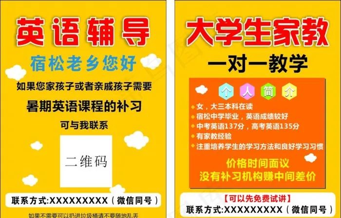 英语辅导图片cdr矢量模版下载