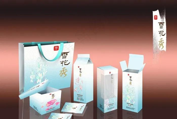 雪花秀化妆品整套包装盒图片(3508X2480(DPI:300))psd模版下载
