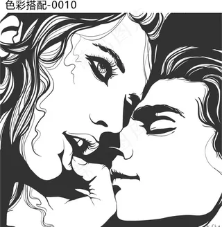 男女情侣矢量图图片