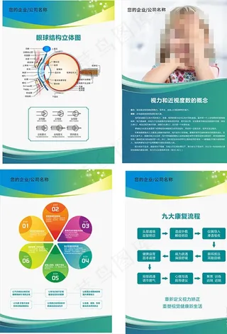 眼科展板 医疗展板图片