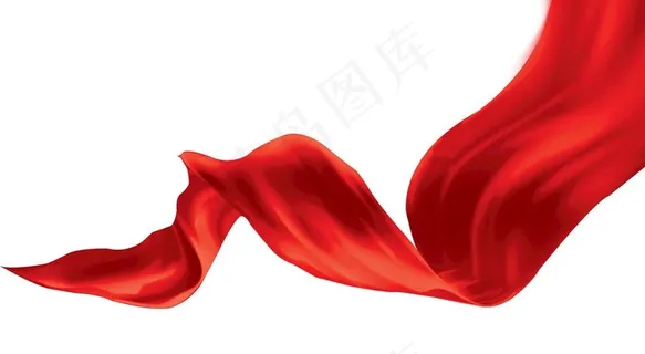 红色中国风彩带飘带装饰图片 红色中国风彩带飘带装饰图片